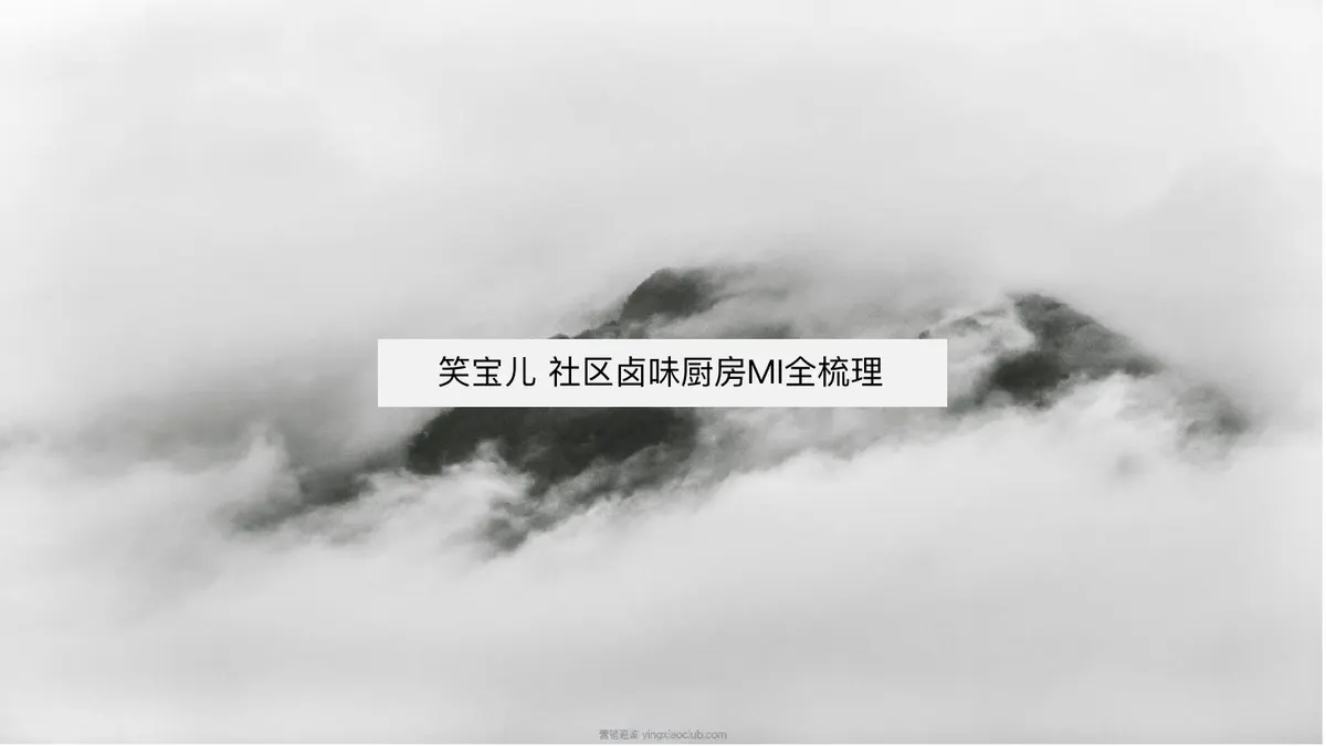 笑宝儿社区卤味厨房品牌策略全案梳理 第 1 页