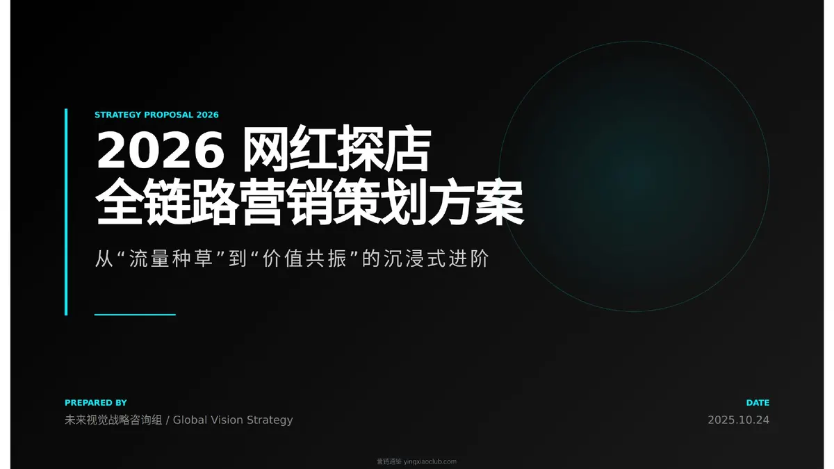 2026网红探店全链路营销策划方案
