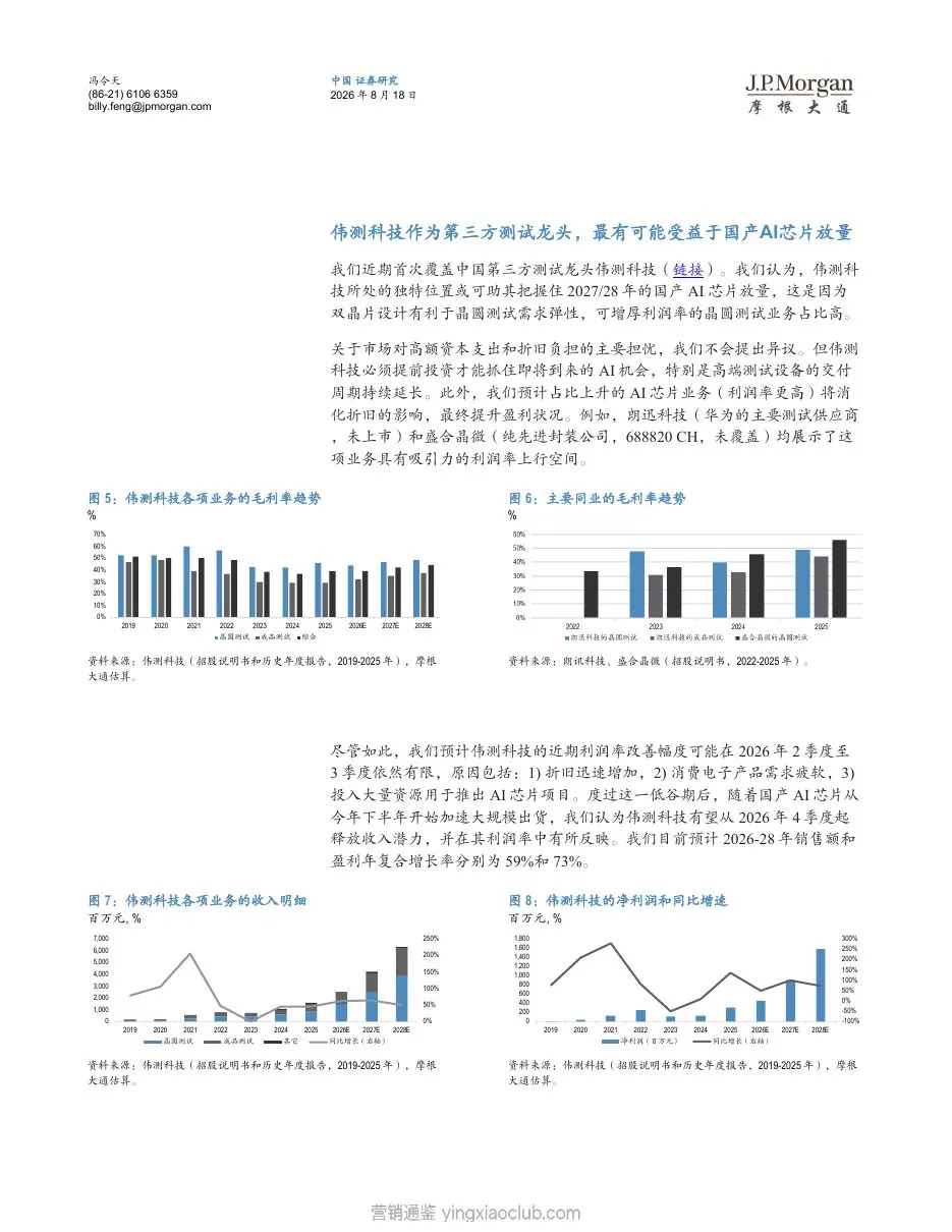 摩根大通-中国半导体行业封测板块：2026年2季度晶圆代工厂业绩带来正面解读 第 4 页