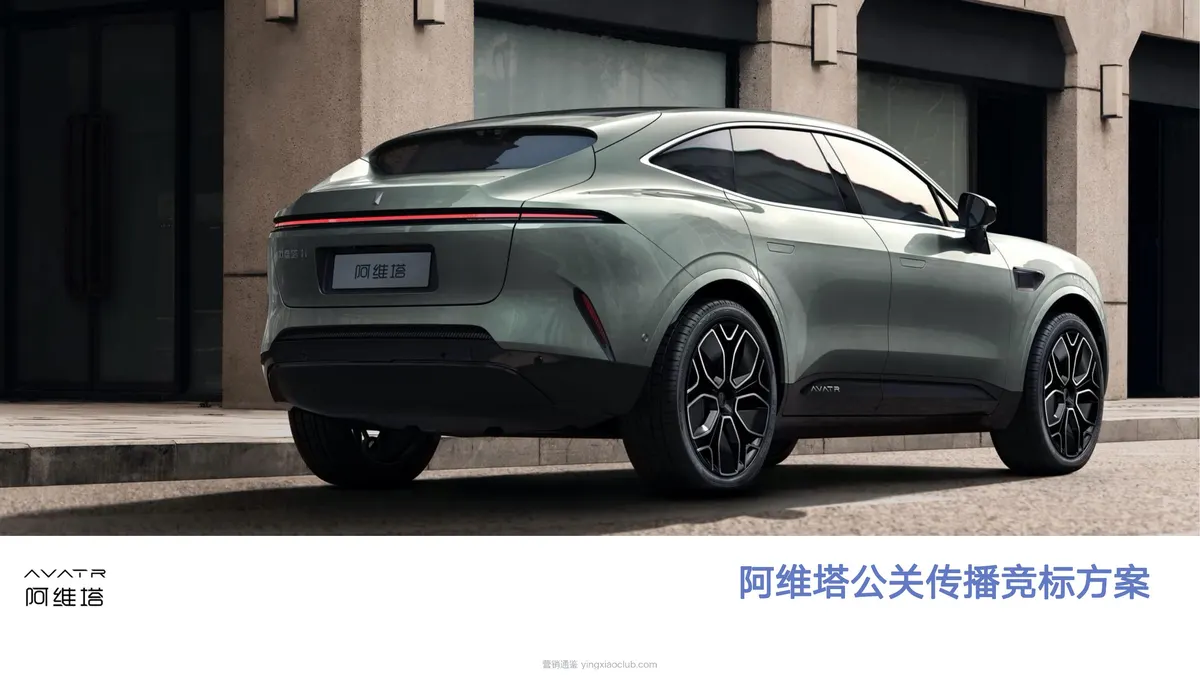 高端汽车品牌阿维塔年度策略公关传播竞标方案 第 1 页