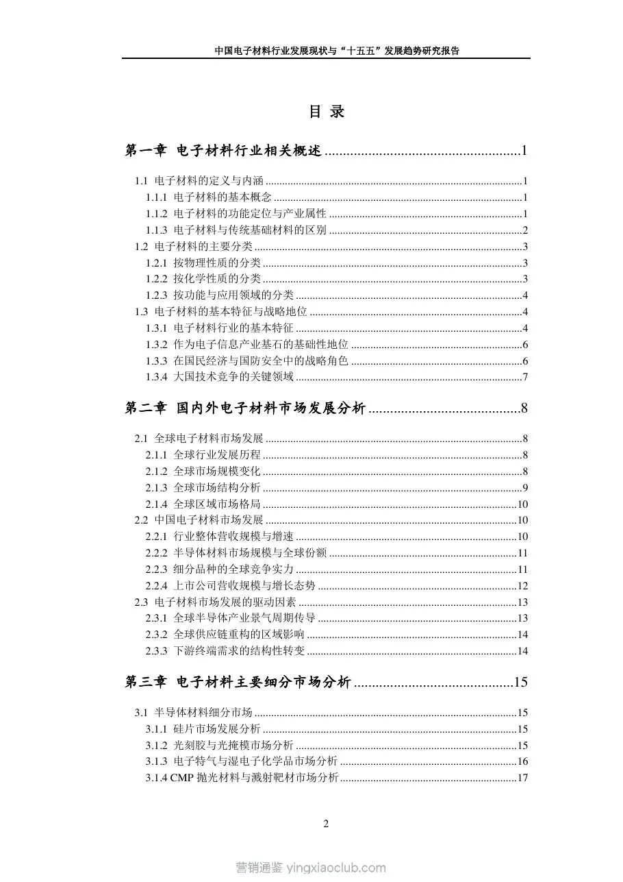 九思行研-中国电子材料行业发展现状与“十五五”发展趋势研究报告 第 3 页