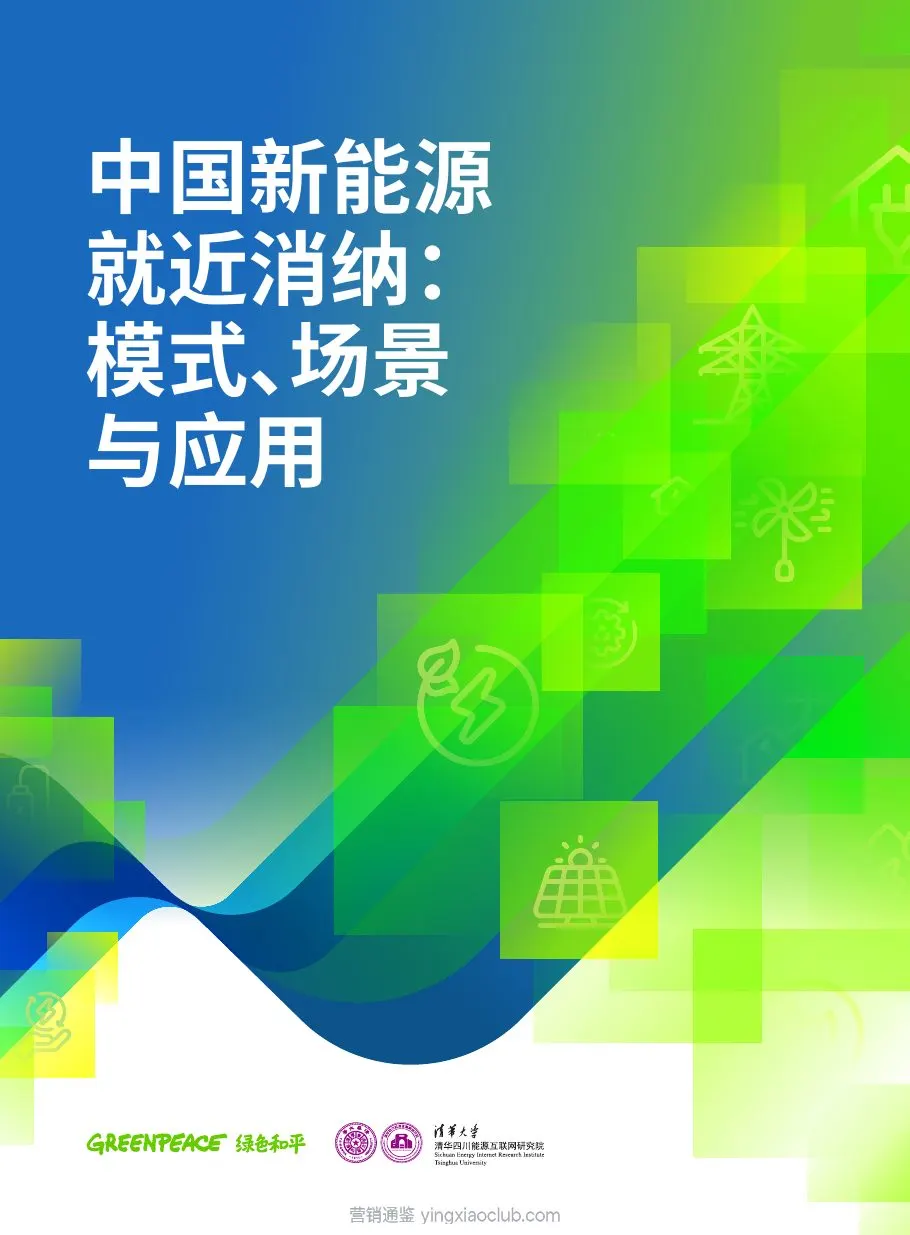 清华大学-中国新能源就近消纳:模式、场景与应用 第 1 页
