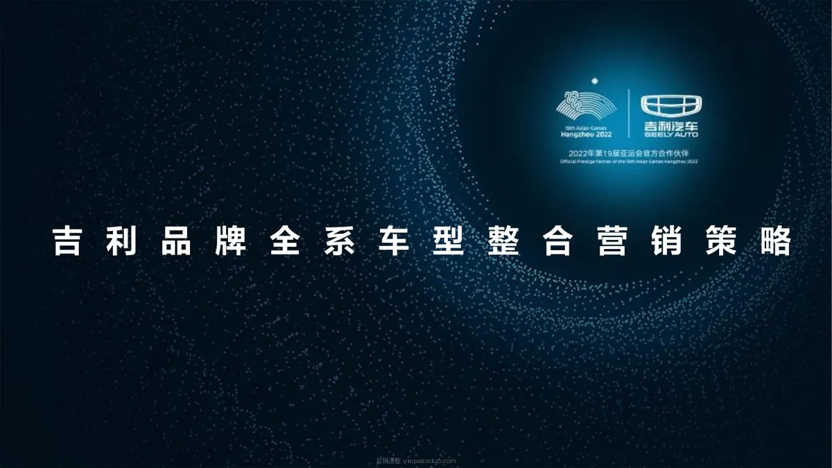 吉利品牌全系车型整合营销策略 第 1 页